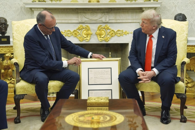Germany Gifts Trump Framed Replica of Grandfather’s Birth Certificate