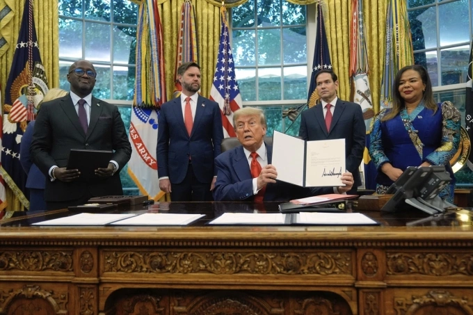 Trump Witnesses Historic Peace Deal Between Rwanda and Congo